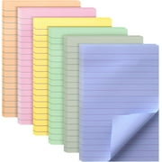 Mr. Pen- Lined Sticky Notes 4x6, 6 Pads, 45 Sheet/Pads, Morandi Colors