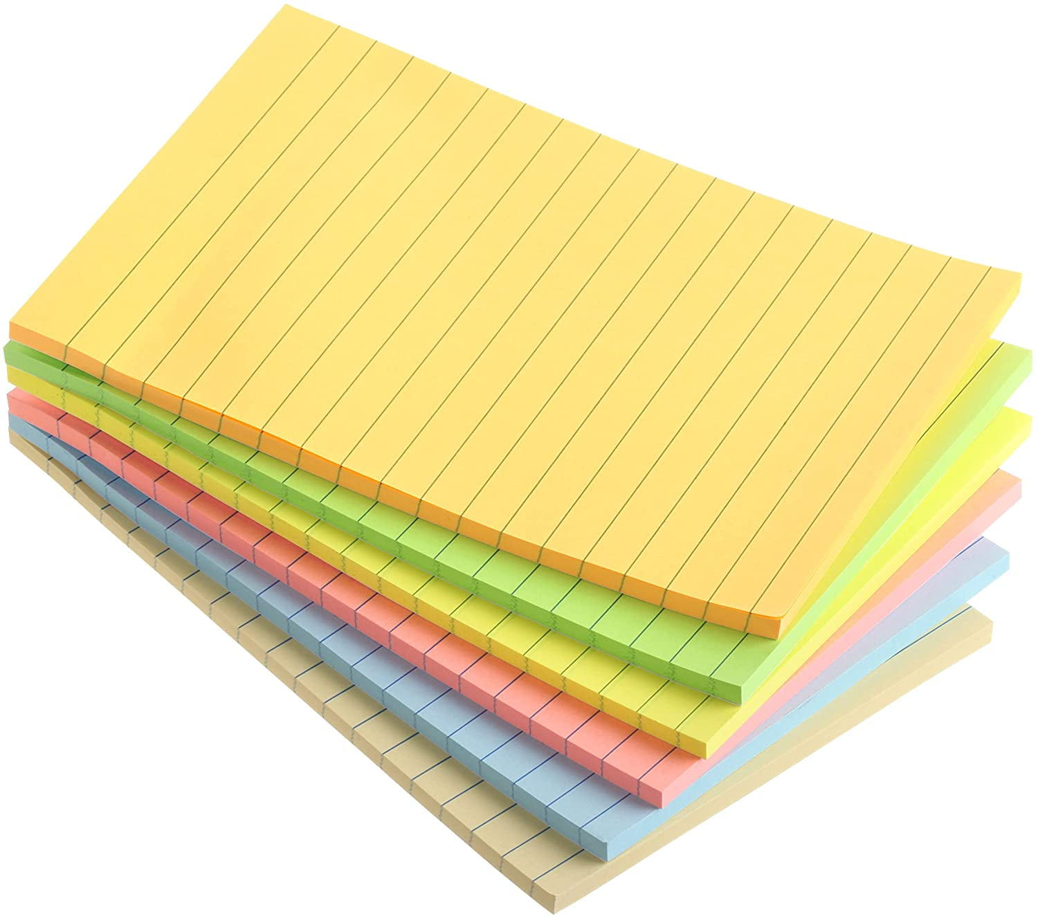 Pastel Transparent Sticky Notes, 3x3 Clear Sticky Tabs