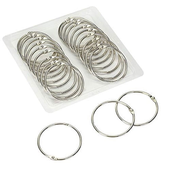 Mr. Pen- Loose Leaf Binder Ring, 20 Pack, 2 Inch, Binder Rings, Book Rings