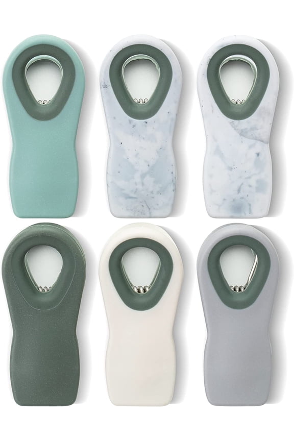 - Magnetic Bag Clips, 6 Pack, Green Ombre Colors, Bag Clips, Bag Clips for Food, Magnet Clips, Chip Clips Bag Clips Food Clips, Chip Bag Clip, Clips for Food Packages, Christmas Gifts