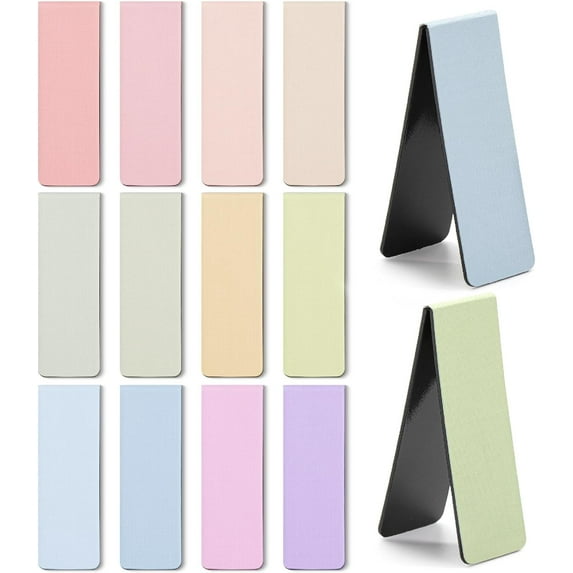 Mr. Pen- Magnetic Bookmarks, 12 Pack, Pastel Colors, Magnetic Book Marks, Bookmarks for Women Men Kids