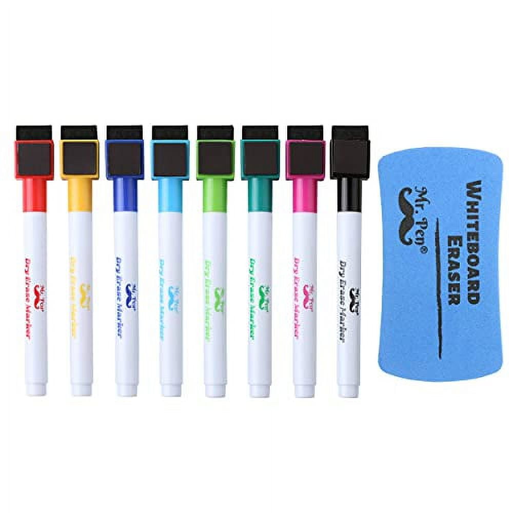 Mr Pen Magnetic Dry Erase Markers Pack With Dry Erase Eraser Dry Erase Markers Magnetic