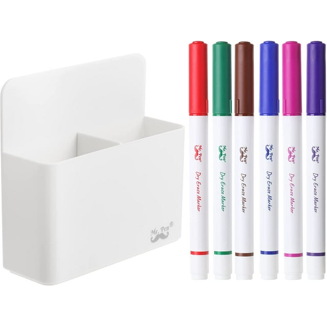 Mr. Pen Marker Holder, White, Dry Erase Marker