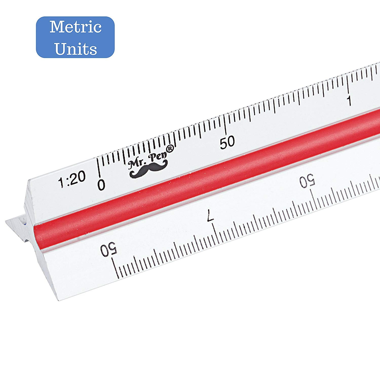 Mr. Pen- Metric Engineer Scale Ruler, Ruler, 12 Aluminum Scale Ruler,  Triangular Scale