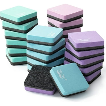 Mr. Pen- Mini Dry Erase Eraser, 24 Pack, Pastel Colors, Magnetic Dry Eraser, Whiteboard Eraser
