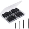 thumbnail image 1 of Mr. Pen- Nail Assortment Kit, 600 Pcs, 4 Sizes, Black, Small Nails, Nails for Hanging Pictures, 1 of 8