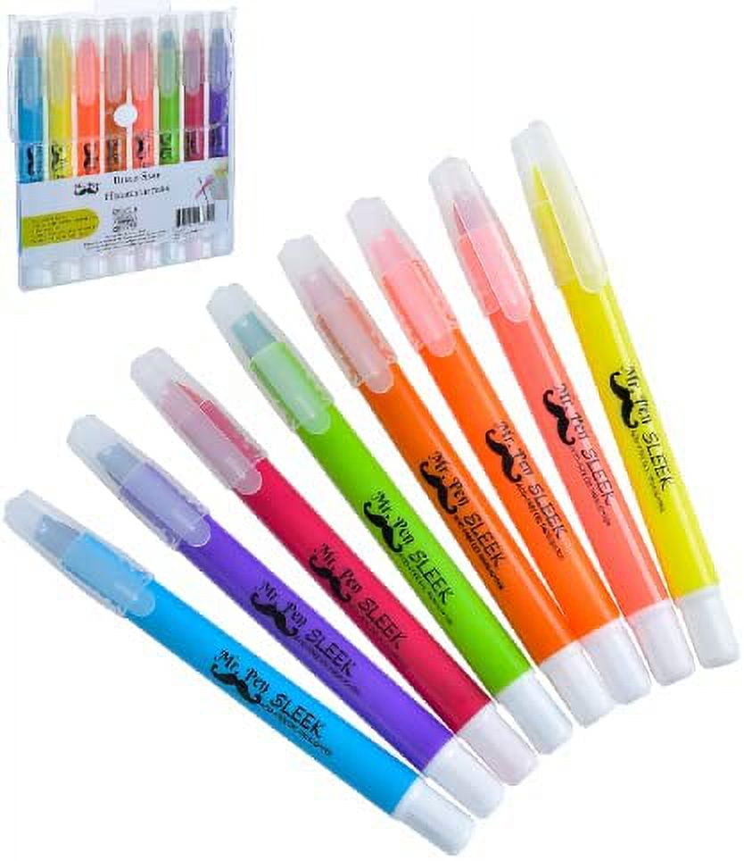 Neon Bright Gel Highlighter Pens No Bleed Through No Smear - Temu