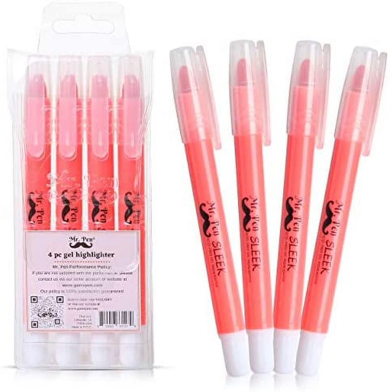 Neon Bright Gel Highlighter Pens No Bleed Through No - Temu