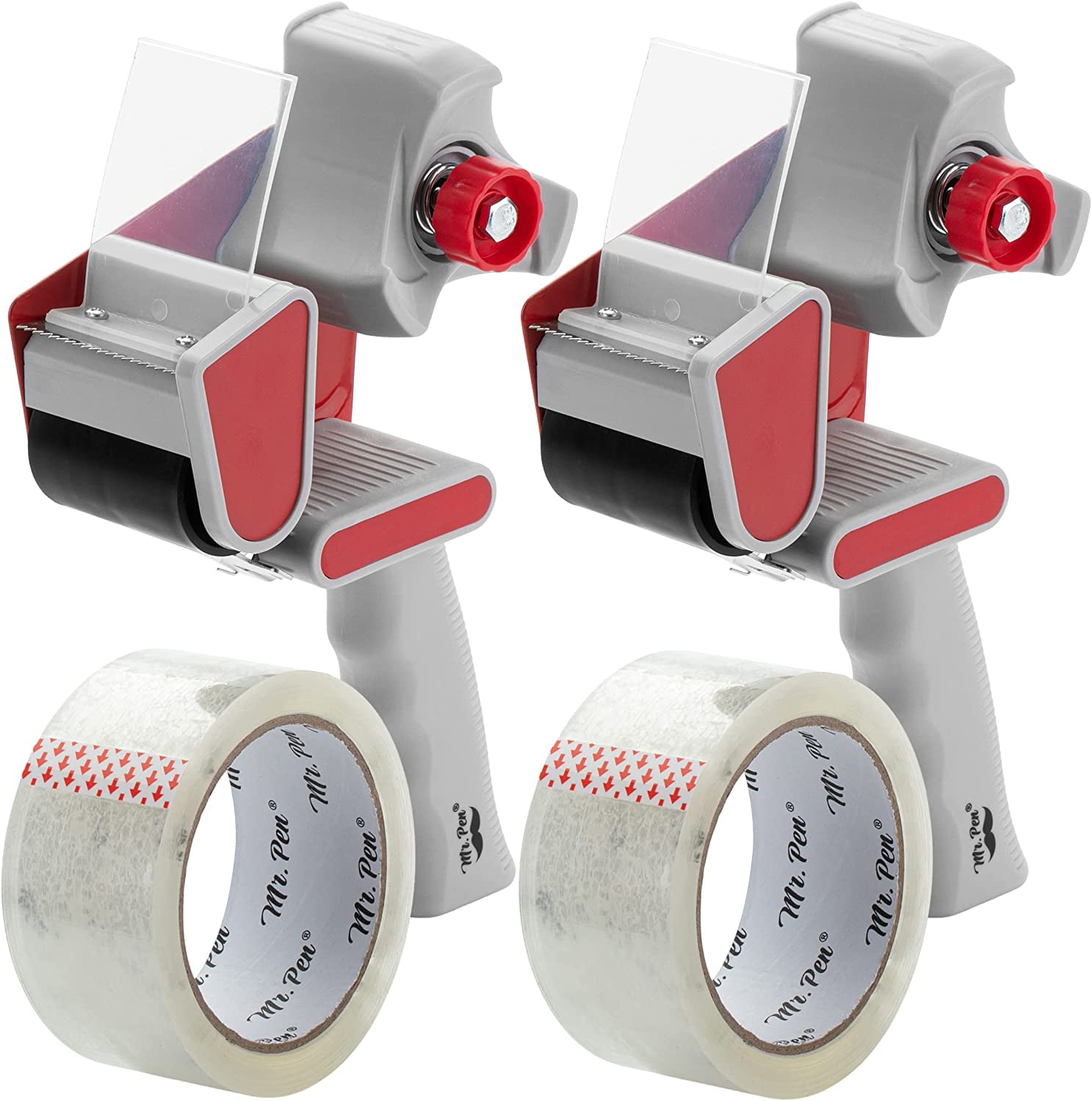 Dunzoom 6 Pack Packing Tape Dispenser Gun With 6 Roll 2 Inch Gun 2.7