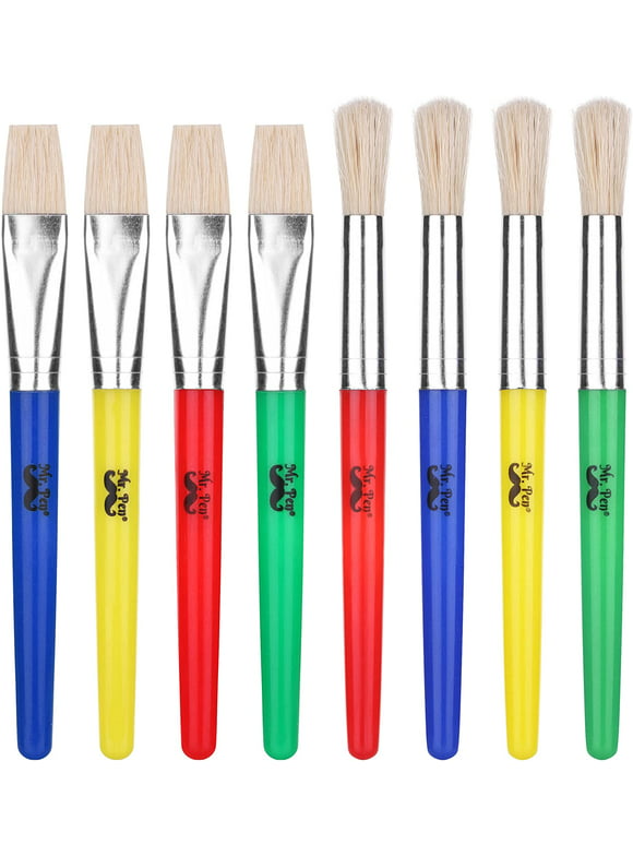 Mr. Pen- Paint Brushes for Kids, 8 Pcs, Toddler Paint Brushes, Chubby Paint Brushes, Round Paint Brush