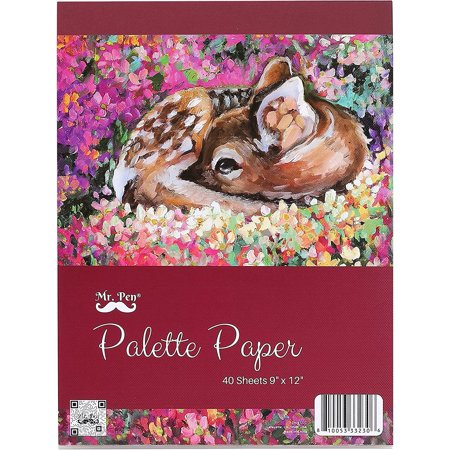 Mr. Pen- Palette Pad, 9"x12", 40 Sheets, Palette Paper, Paint Pad, Acrylic Paint Paper