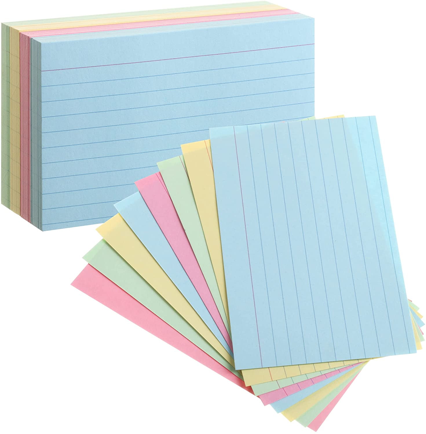 Mr. Pen- Lined Index Cards, 3x5, 100 Cards, Flash Cards, Note Cards, White  Index Card