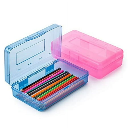 Mr. Pen - Pencil Box, 2 Pack, Assorted Color, Pencil Case for Kids, Pencil Box for Kids