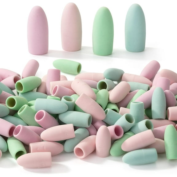 Mr. Pen- Pencil Erasers Toppers, 120 Pack, Pastel Colors, Erasers for Pencils
