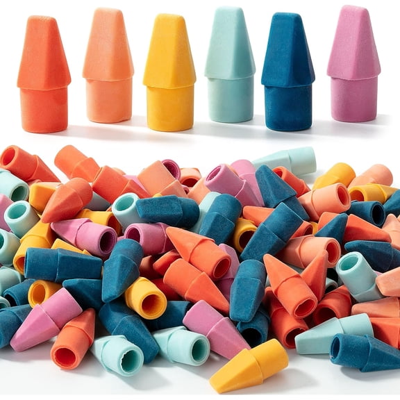 Mr. Pen- Pencil Erasers Toppers, 120 Pack, Vintage Colors, Erasers for Pencils, Pencil Top Erasers