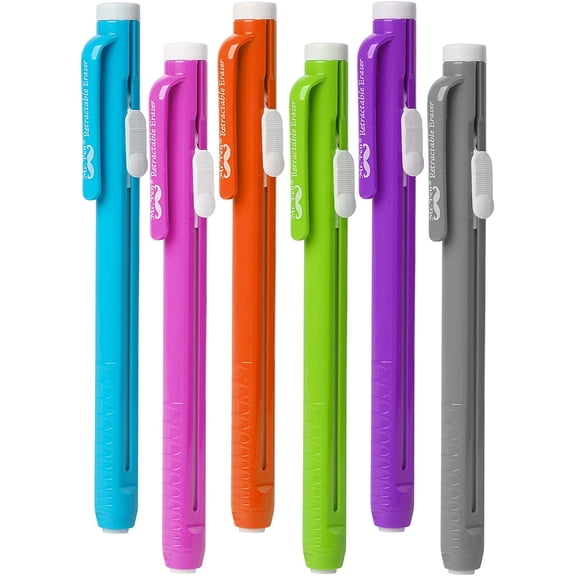 Mr. Pen Pencil Mechanical Eraser, Multicolor, 6 Count