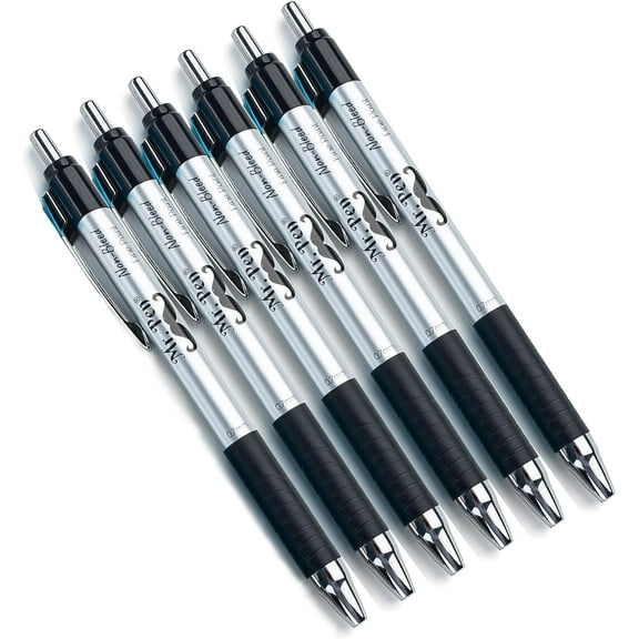Mr. Pen- Pens, Bible Pens, Pack of 6, Black Pens, Pen, Bible Pens No Bleed Through, Fine Tip
