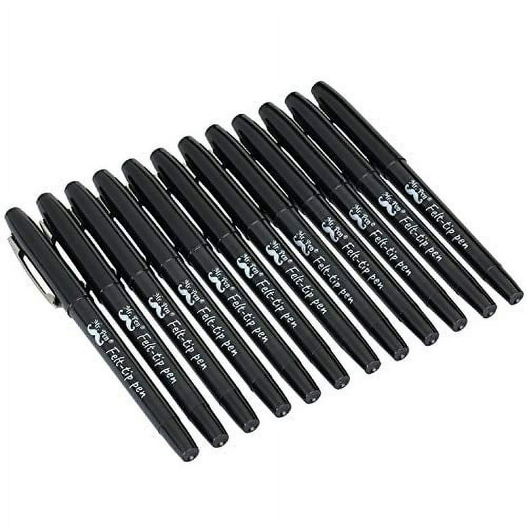Mr. Pen- Black Fineliner Pens, 12 Pack, Black fine point pens
