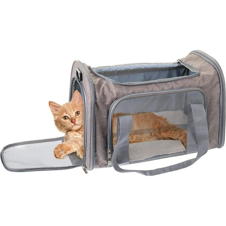 Pnimaund Large Pet Carrier, Soft Dog Carrier with Upgrade Lockable Zip –  meowtreatyourcat