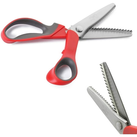 Mr. Pen- Pinking Shears, Zig Zag Scissors, Pinking Shears for Fabric, Decorative Edge Scissors, Pinking Scissors, Scissors with Designs, Jagged Edge Scissors, Sewing Pinking Shears, Crimping Scissors