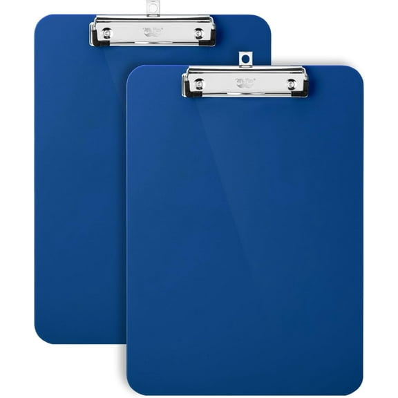 Mr. Pen- Plastic Clipboard, 12.5” x 9”, 2 Pack, Navy Blue, Clipboards for All Ages, Clipboards Plastic, Clip Board