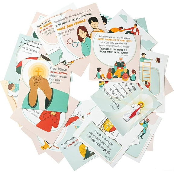 Mr. Pen- Prayer Cards, 30 Unique Bible Verse Cards, Scripture Cards, Christian Cards