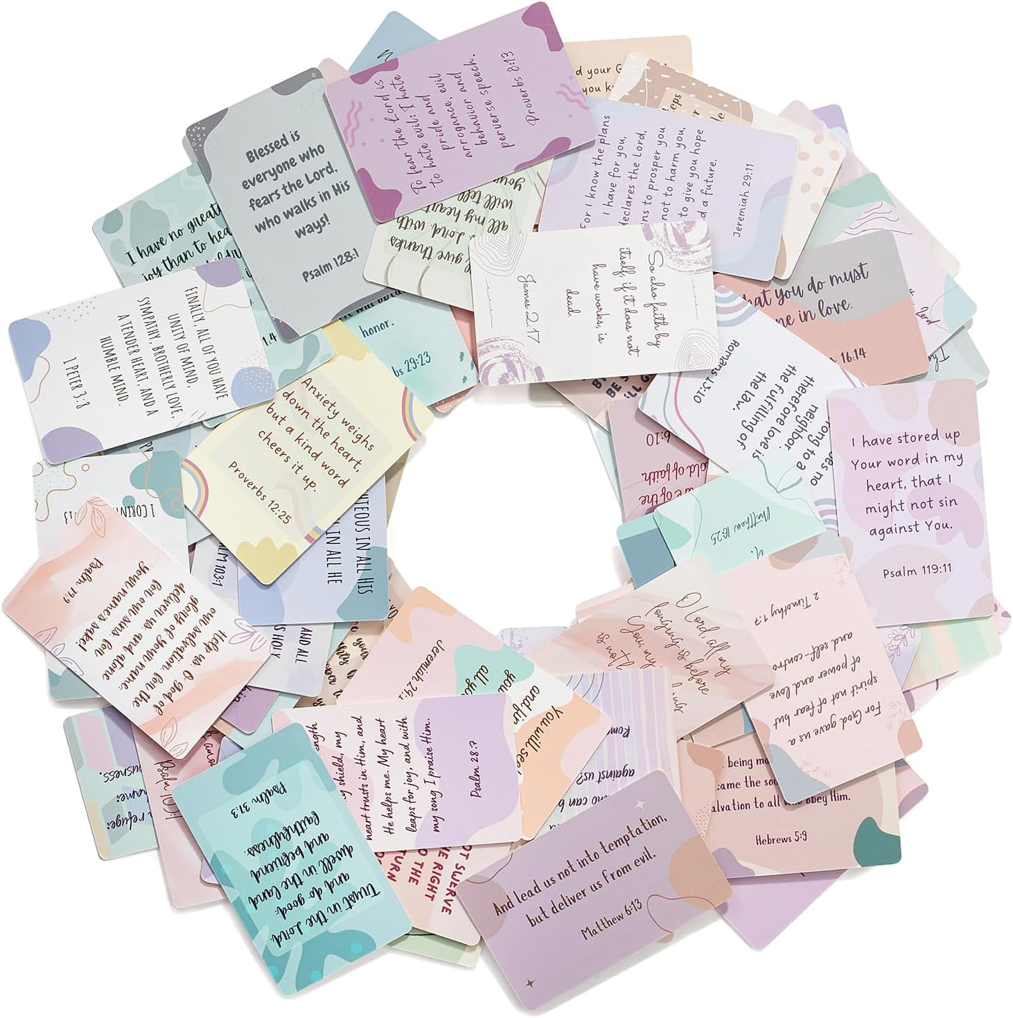 300 Gebetskarten Mini Scripture Grußkarten – Boho-Stil, 8,9 X 5,1 Cm, Mit Bibelversen