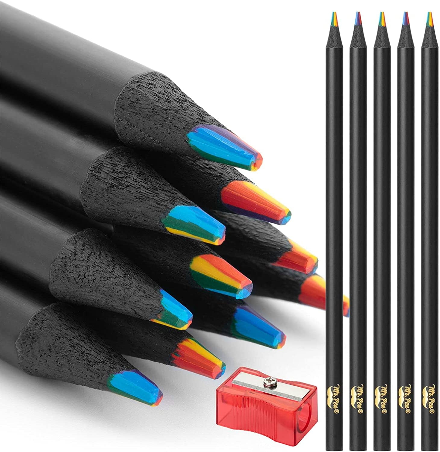  ThEast 12 Rainbow Colored Pencils for Adults and Kids