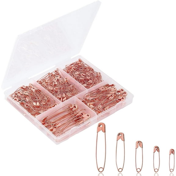 Mr. Pen Rose Gold Assorted Safety Pins 300 Pack
