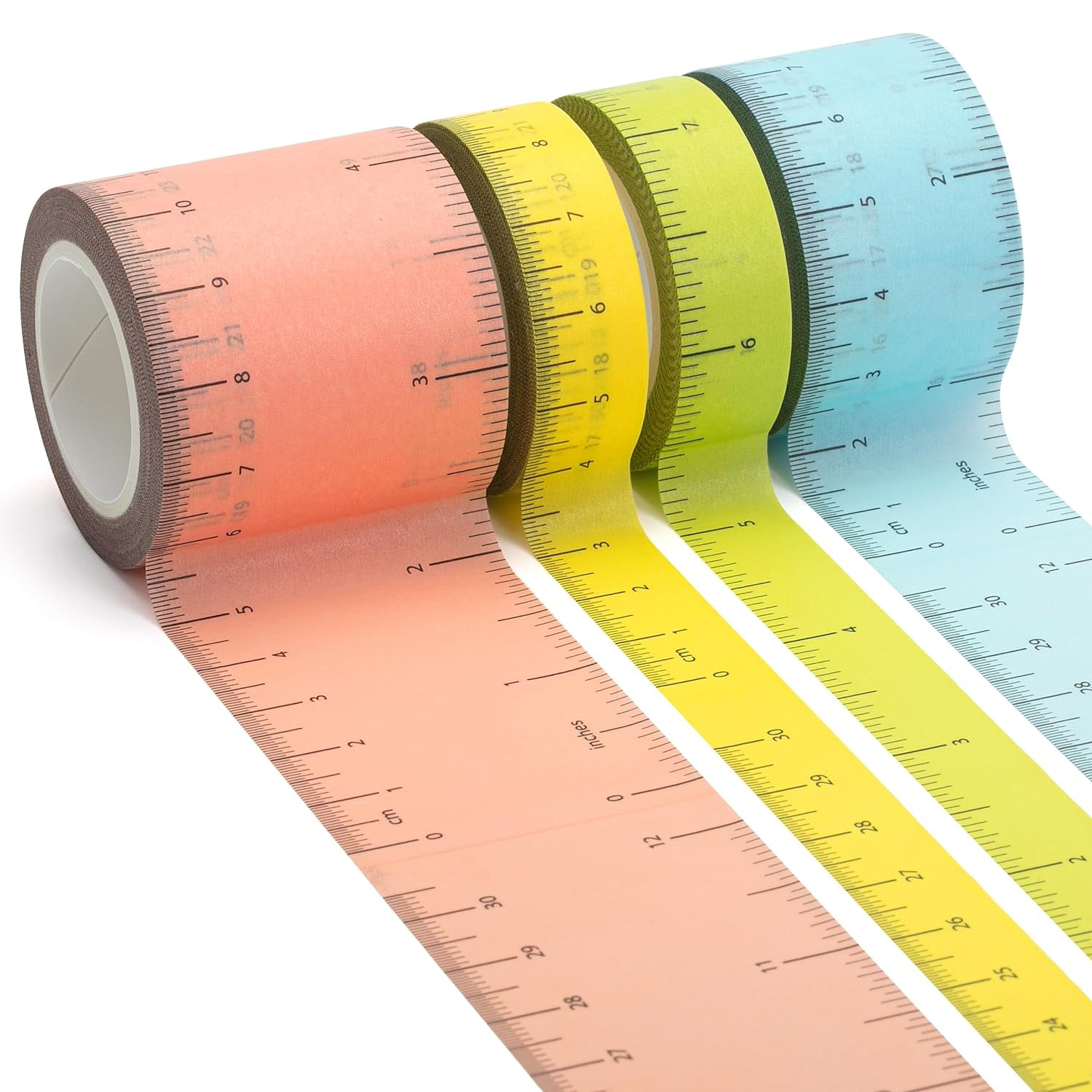 Mr. Pen- Ruler Washi Tape, 4 Pack, Assorted Sizes, Ruler Tape - Walmart.com