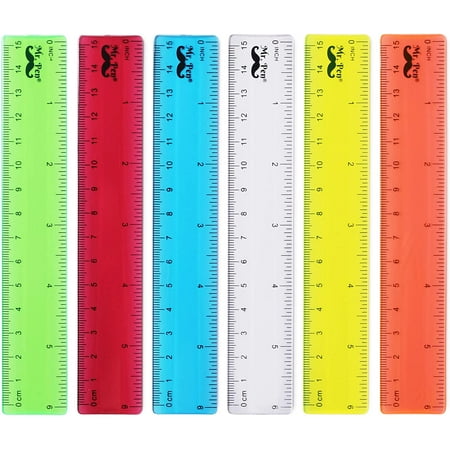 Mr. Pen- Rulers, 6 inch, 6 Pack, Assorted Colors price history and forecast - Mr. Pen MODB0949Z51P1