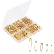 Gold Small Safety Pins Size 0 0.75 Inch 144 Pieces Premium Quality