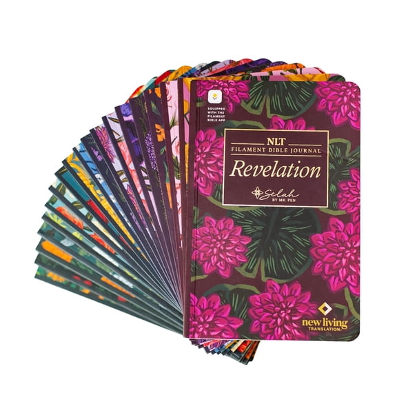 Mr. Pen Selah New Testament Journal Set, 19 Books, NLT Translation, Gift for Women