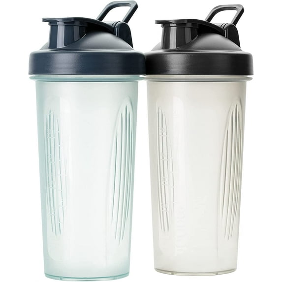 Mr. Pen- Shaker Bottles for Protein Mixes, 28 oz, 2 Pack, 2 Colors, Protein Shaker Bottle with Wire Whisk Ball, Shaker Cup, Mixer Bottle, Protein Shake Bottles, Protein Bottle, Protein Shake Bottle