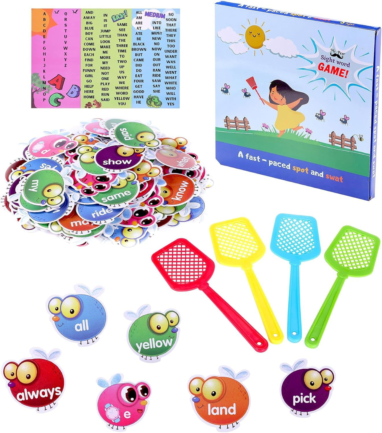 Mr. Pen Sight Word Games, 300 Sight Words, Educational Games, Reading