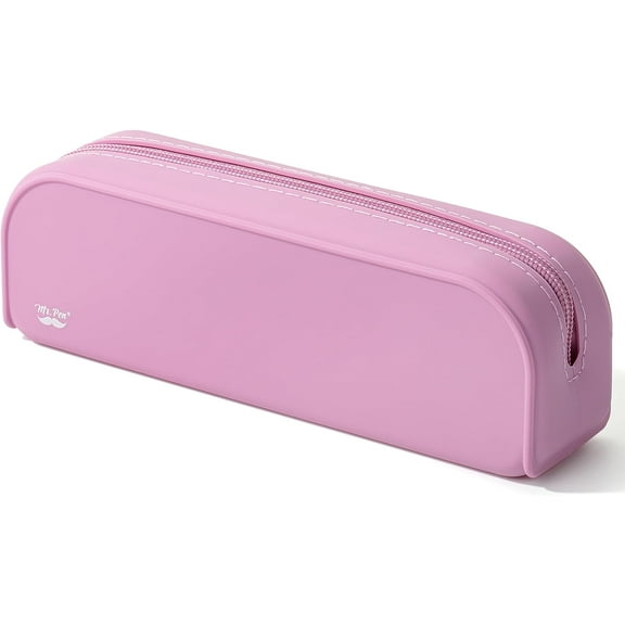 Mr. Pen- Silicone Pencil Case, Magenta-Pink Pencil Pouch, Pencil Case Small, Pencil Pouch Aesthetic, Silicone Pencil Pouch, Pencil Case Aesthetic, Pencil Bag, Pencil Pouch for Women, Makeup Pouch