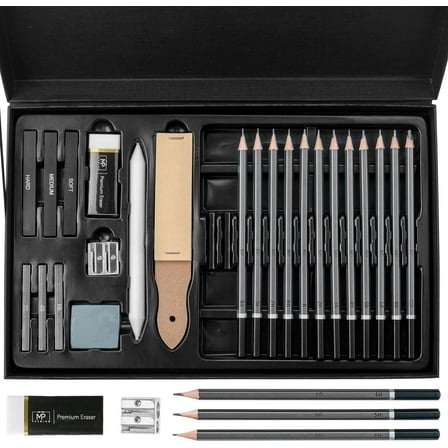 Mr. Pen- Sketching Pencils Set, 25 pcs, Sketch Pencils for Drawing, Drawing Pencils for Sketching with Graphite Sticks