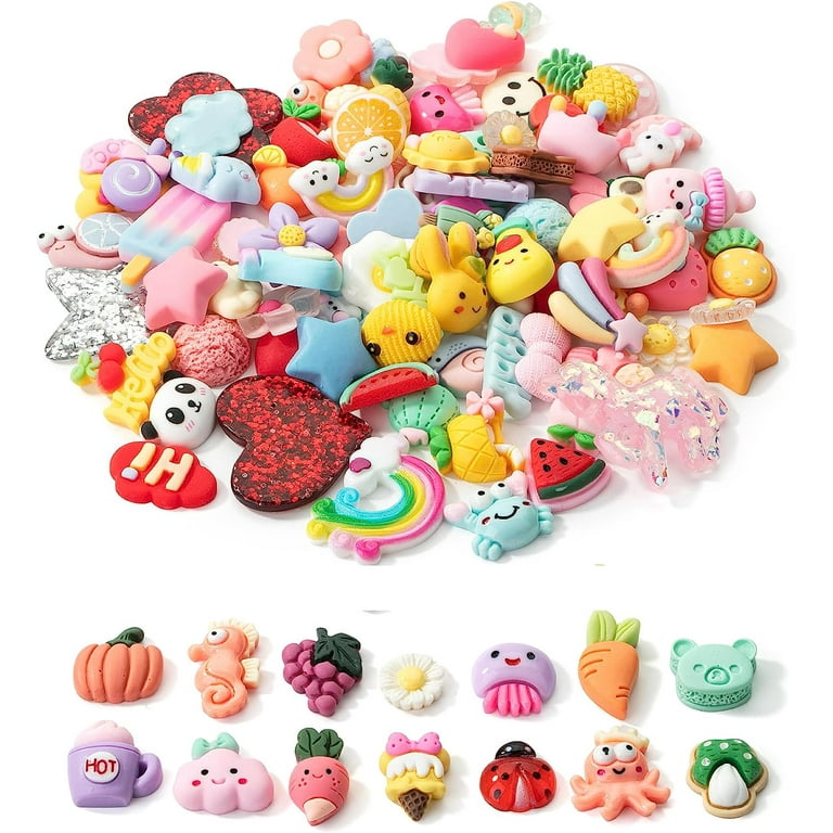Mr. Pen- Slime Charms, 100 pcs, Resin Charms, Charms for Slime, Cute Charms