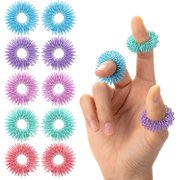 Mr. Pen- Spiky Sensory Rings, 10 Pack, Pastel Colors, Stress Relief Fidget Sensory Toys, Fidget Rings