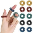 thumbnail image 1 of Mr. Pen- Spiky Sensory Rings, 10 Pack, Stress Relief Fidget Sensory Toys, Fidget Rings, Fidget Ring for Anxiety, Stress Relief Rings, Massager for Fidget ADHD Autism, Silent Stress Reducer Ring, 1 of 8