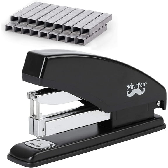 Mr. Pen- Stapler, Heavy Duty Stapler, Stapler with 3600 Staples, 60 Sheet Capacity, Desk Stapler, Office Staplers, Office Supplies, Standard Stapler, Stapler with Staples, One Touch Stapler, Staplers