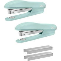 Mr. Pen- Staplers for Desk, 2 Pack with 200 Staples, 20 Sheet Capacity, Green, Office Stapler, Desk Stapler, Stapler with Staples, Stapler Set
