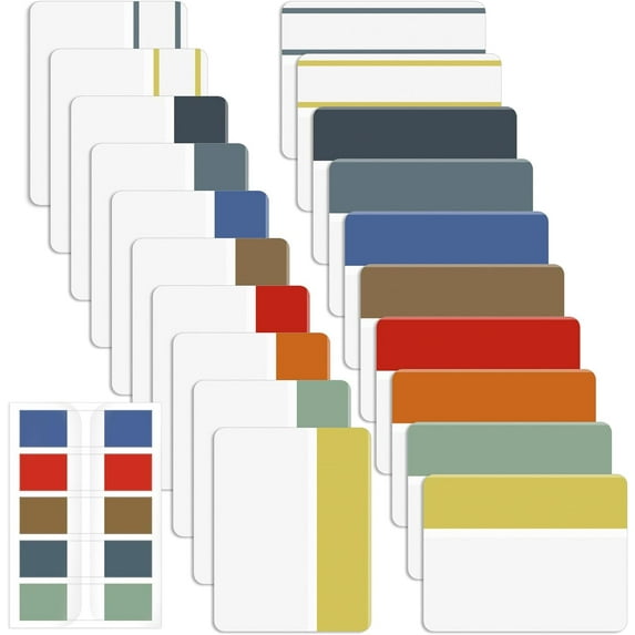 Mr. Pen- Sticky Index Tabs, 500 Pcs, 21 Sets, Colorful Sticky Tabs for Notebooks, Page Markers, Page Tabs for Binders, Page Tabs Sticky Tabs for Books