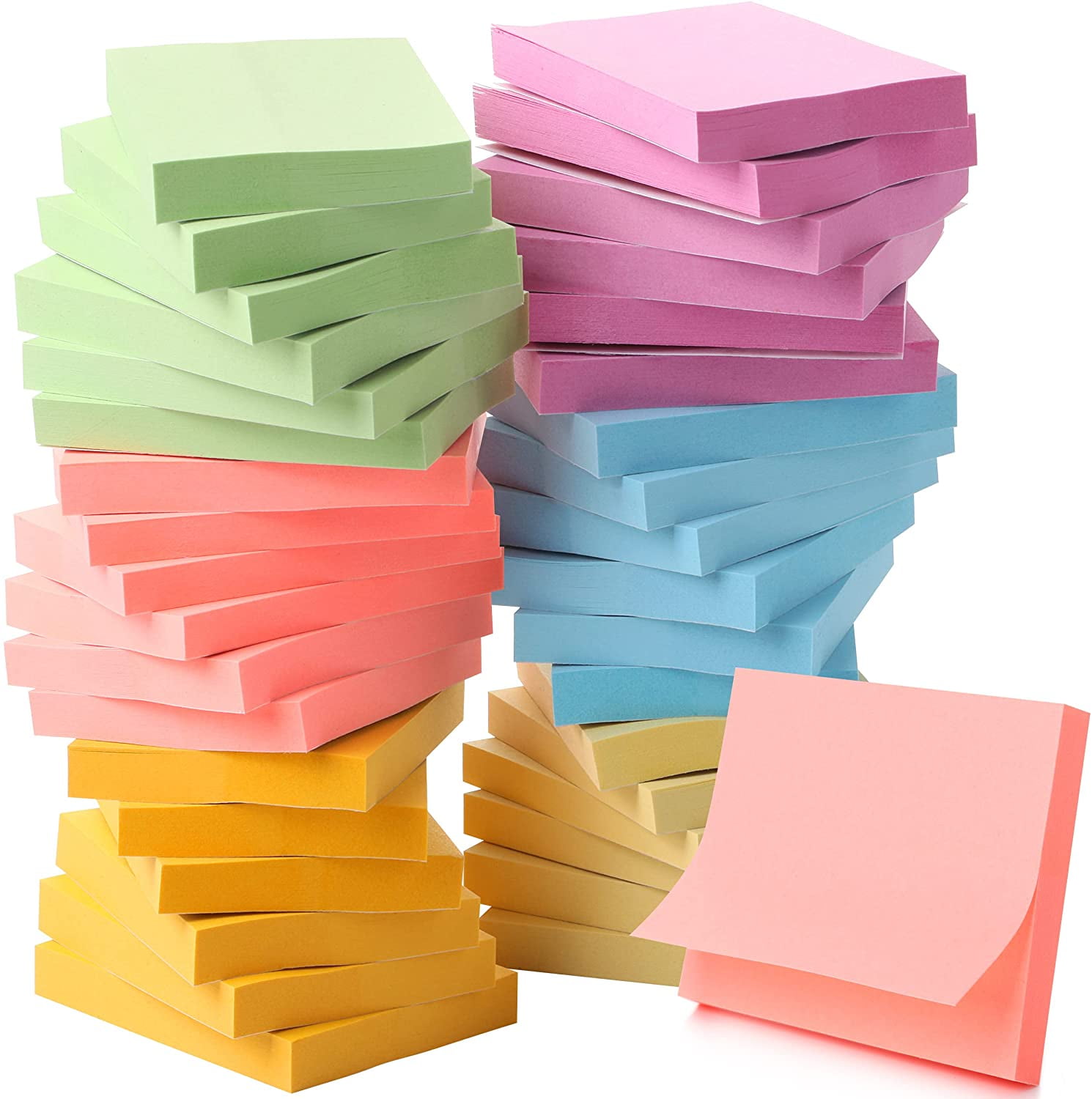 Mr. Pen- Pastel Sticky Notes Set, 1.5 x 2, 36 Pads, Small