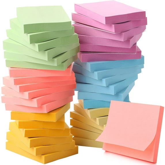 Mr. Pen- Pastel Sticky Notes Set, 1.5 x 2, 36 Pads, Small Size, High ...