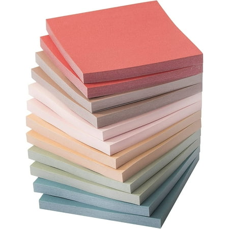 Mr. Pen- Sticky Notes, 12 Pads, 3x3 Inch, Vintage Colors