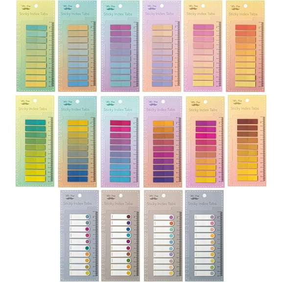 Mr. Pen- Sticky Tabs, 3200 Pcs, Colorful Book Tabs, Transparent Sticky Tabs for Books