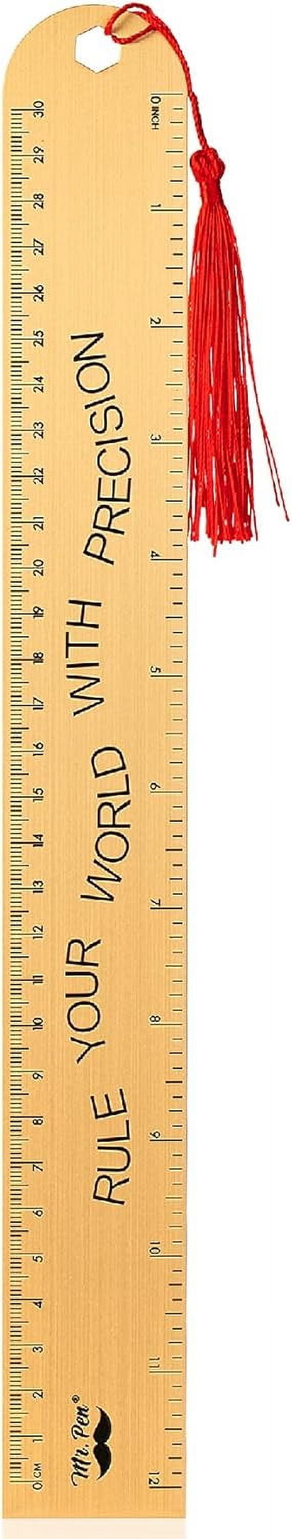 Mr. Pen- Stylish Metal Ruler, 12