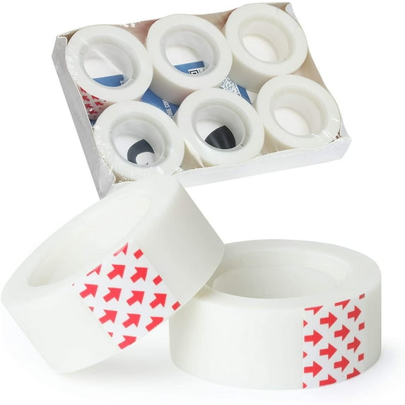 Mr. Pen- Tape, 6 Rolls, Tape Refill, Office Tapes, Tape Rolls, Tapes, Transparent Tape,esk Tape, School Tape