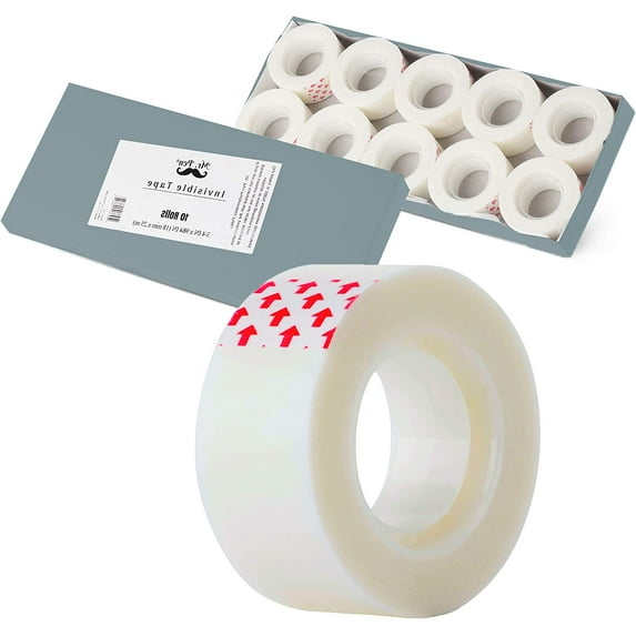 Mr. Pen- Tape, Clear Tape, 10 Rolls, 3/4 x 1000 inch